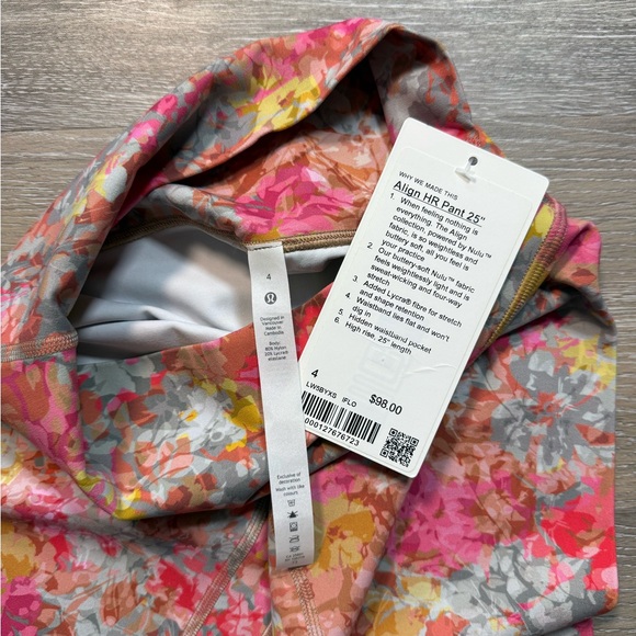 Lululemon Align HR Pant 25” - Inflorescence Multi IFLO - Picture 3 of 5